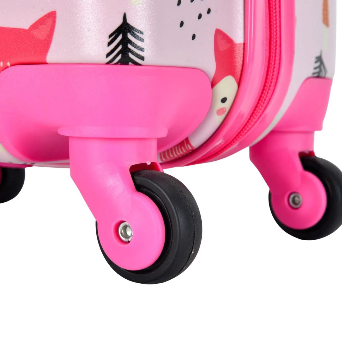 Sada dětských kufrů se vzorem Liška (batoh+kufr) | BONTOUR