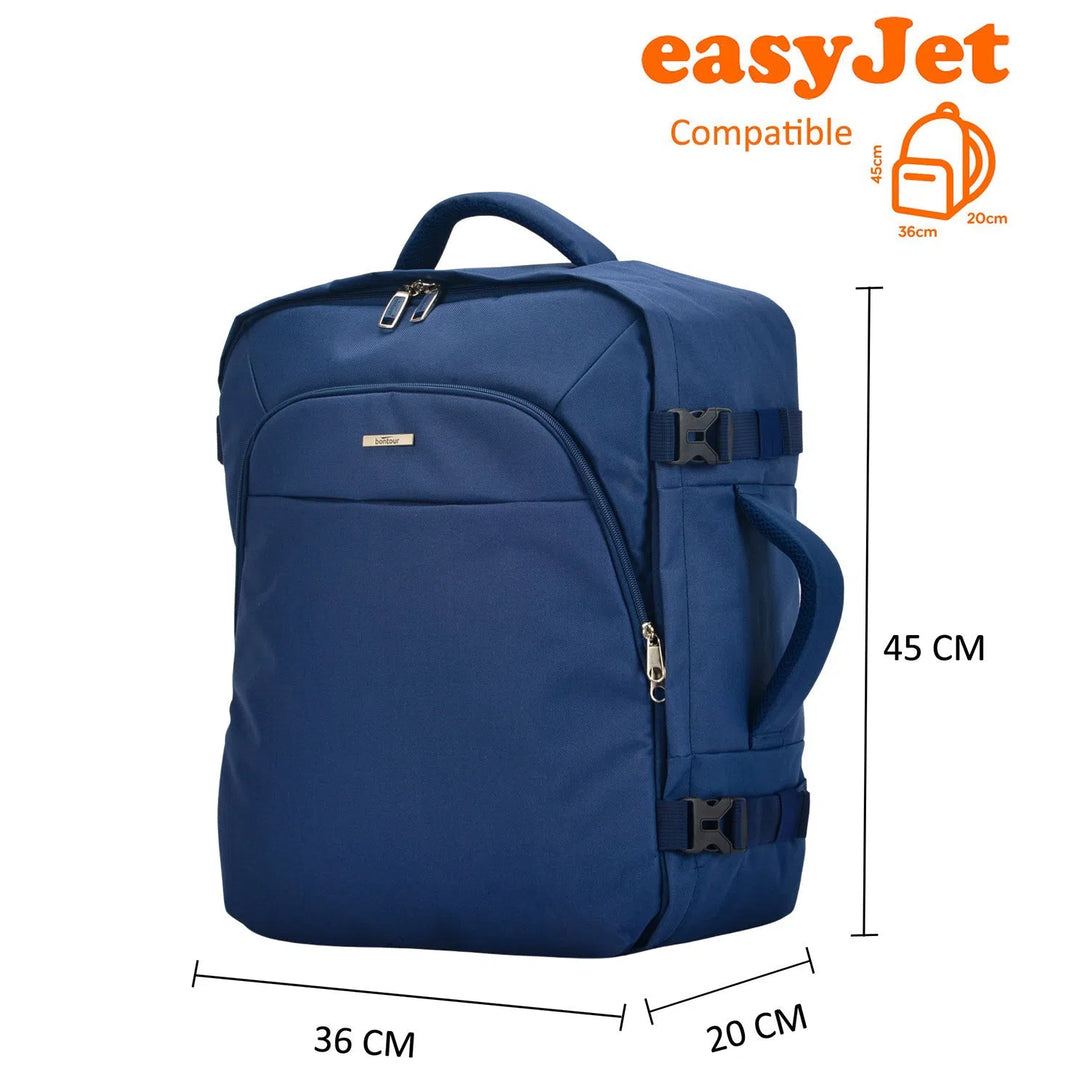 AIR Cestovní batoh, velikost EasyJet 45x36x20 cm, Modrý | BONTOUR