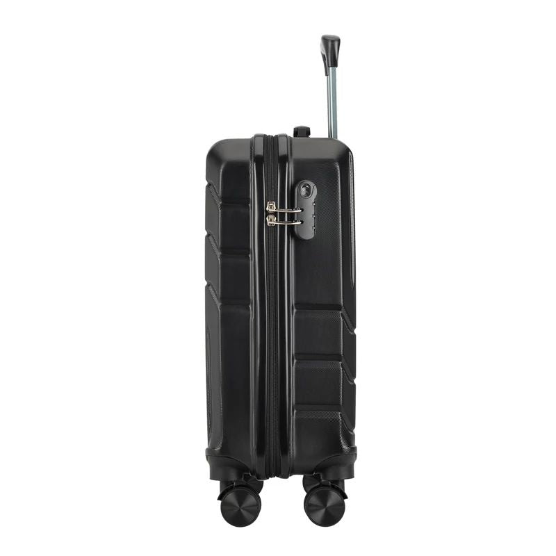 BONTOUR "Spinner" 4 kolečkový kabinový kufr 55×39×20 cm, černý-Kabinový kufr-Vashome.cz