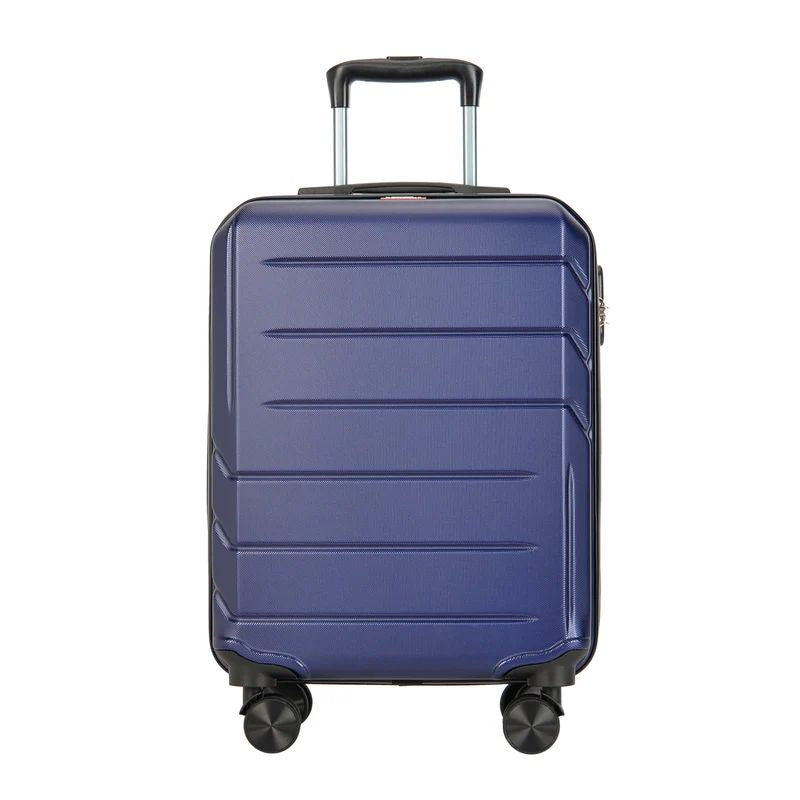 BONTOUR "Spinner" 4 kolečkový kabinový kufr 55×39×20 cm, modrý-Kabinový kufr-Vashome.cz