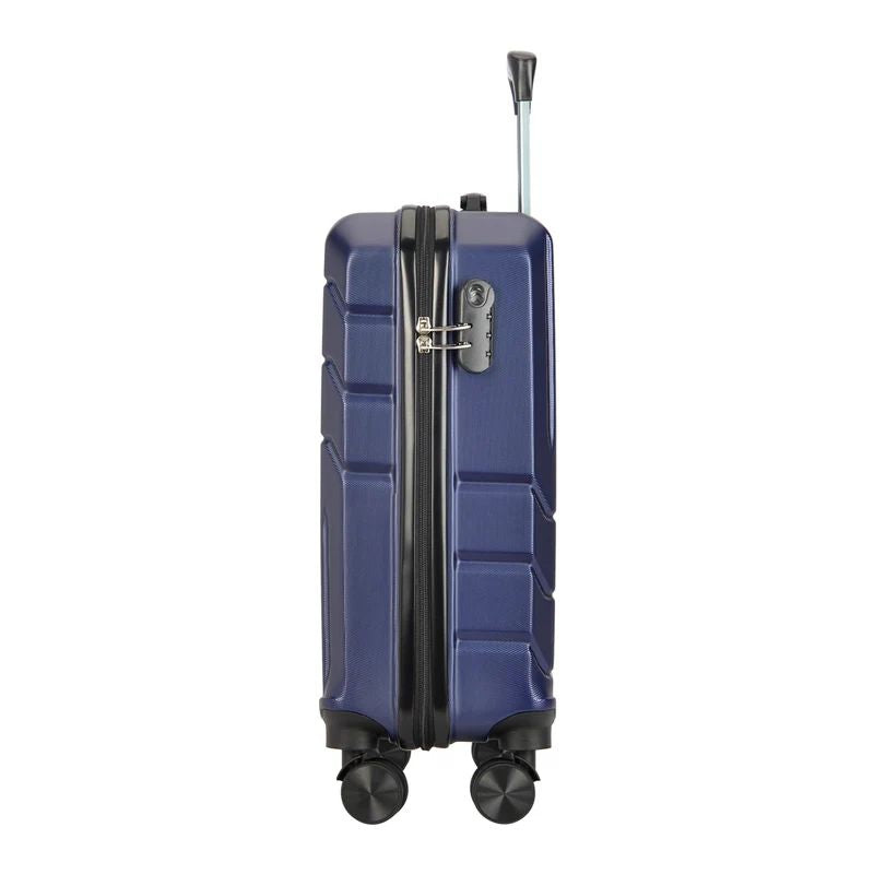 BONTOUR "Spinner" 4 kolečkový kabinový kufr 55×39×20 cm, modrý-Kabinový kufr-Vashome.cz