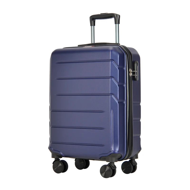 BONTOUR "Spinner" 4 kolečkový kabinový kufr 55×39×20 cm, modrý-Kabinový kufr-Vashome.cz