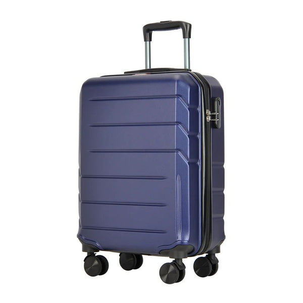 BONTOUR "Spinner" 4 kolečkový kabinový kufr 55×39×20 cm, modrý-Kabinový kufr-Vashome.cz