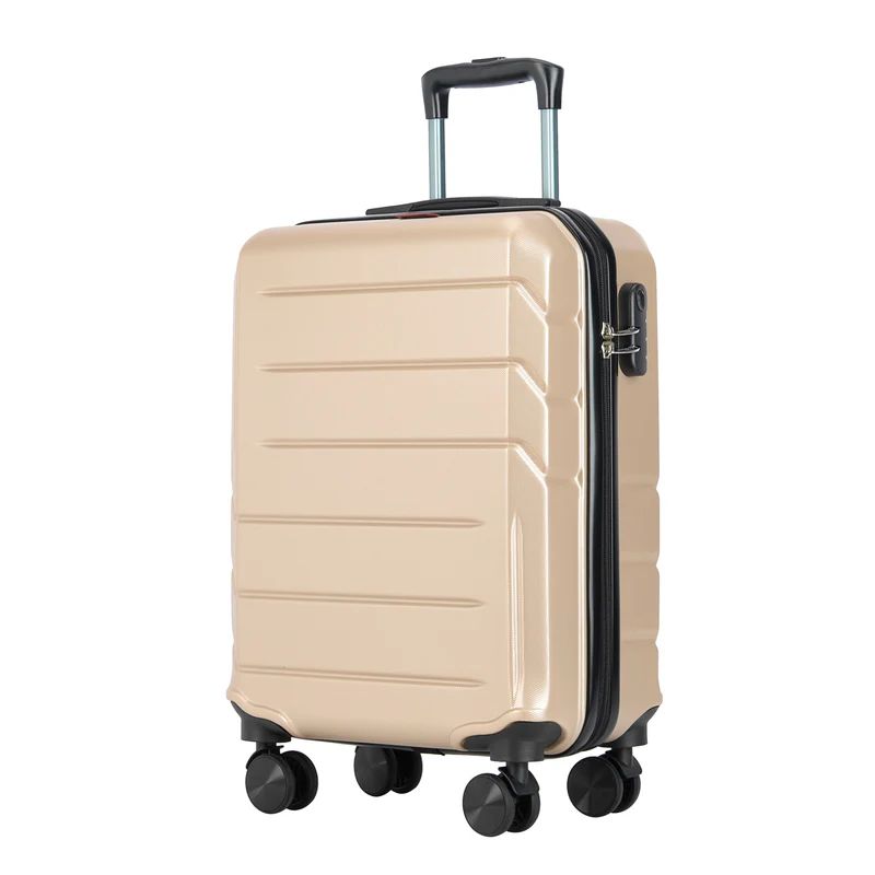 BONTOUR "Spinner" 4 kolečkový kabinový kufr 55×39×20 cm, šampaňská-Cestovanie-Vashome.cz