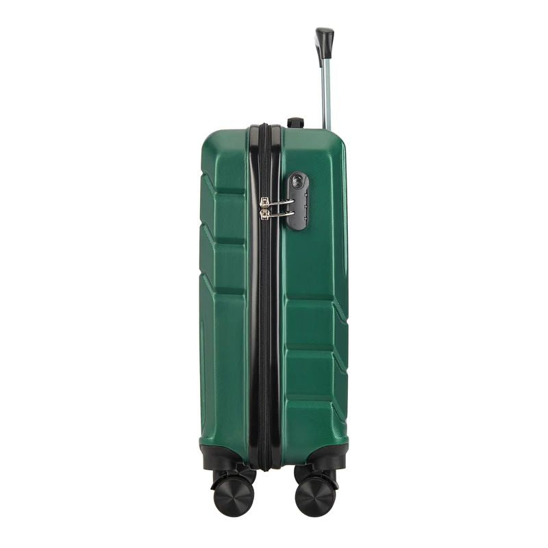 BONTOUR "Spinner" 4 kolečkový kabinový kufr 55×39×20 cm, zelený-Kabinový kufr-Vashome.cz