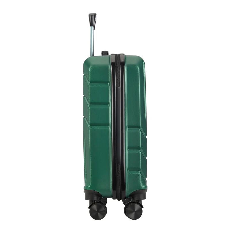 BONTOUR "Spinner" 4 kolečkový kabinový kufr 55×39×20 cm, zelený-Kabinový kufr-Vashome.cz