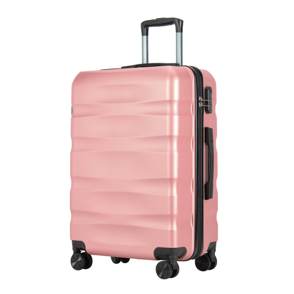 BONTOUR „WAVE“ středně velký kufr s dvojitými kolečky, velikost M, rose gold-Střední kufr-Vashome.cz