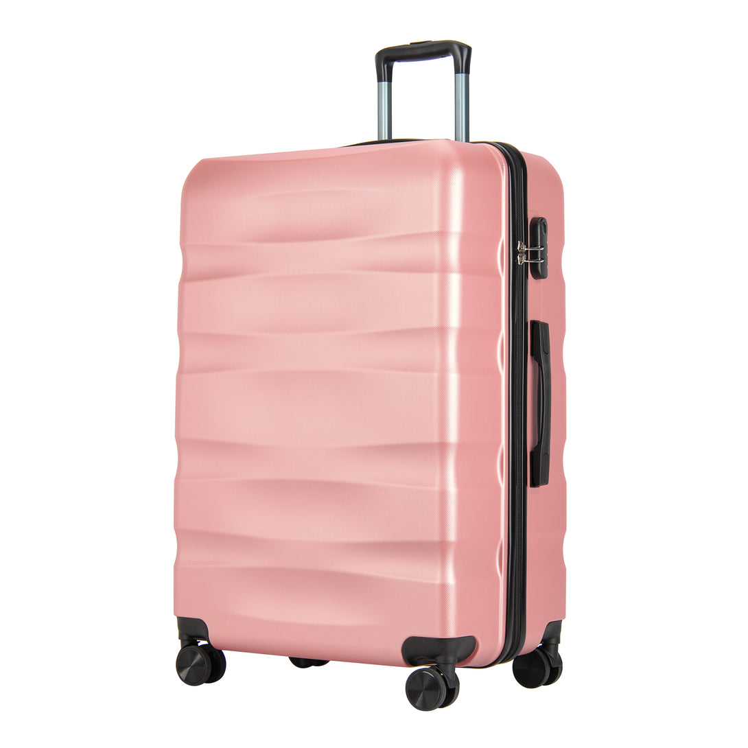 BONTOUR „WAVE“ velký kufr s dvojitými kolečky, velikost L, rose gold-Velký kufr-Vashome.cz