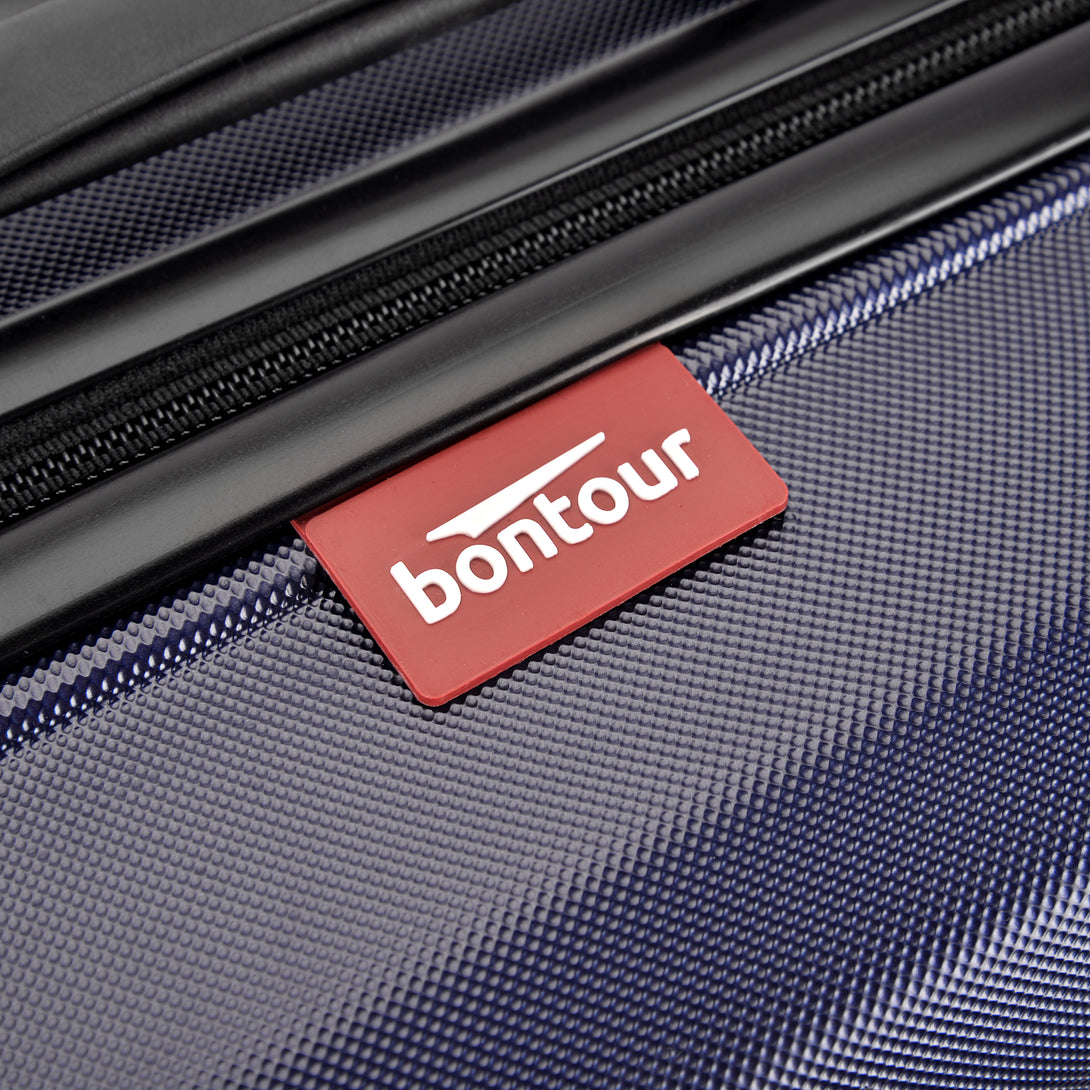 BONTOUR „Wave“ 3-dílná sada kufrů s dvojitými kolečky, s TSA zámkem, modrá-Souprava kufrů-Vashome.cz
