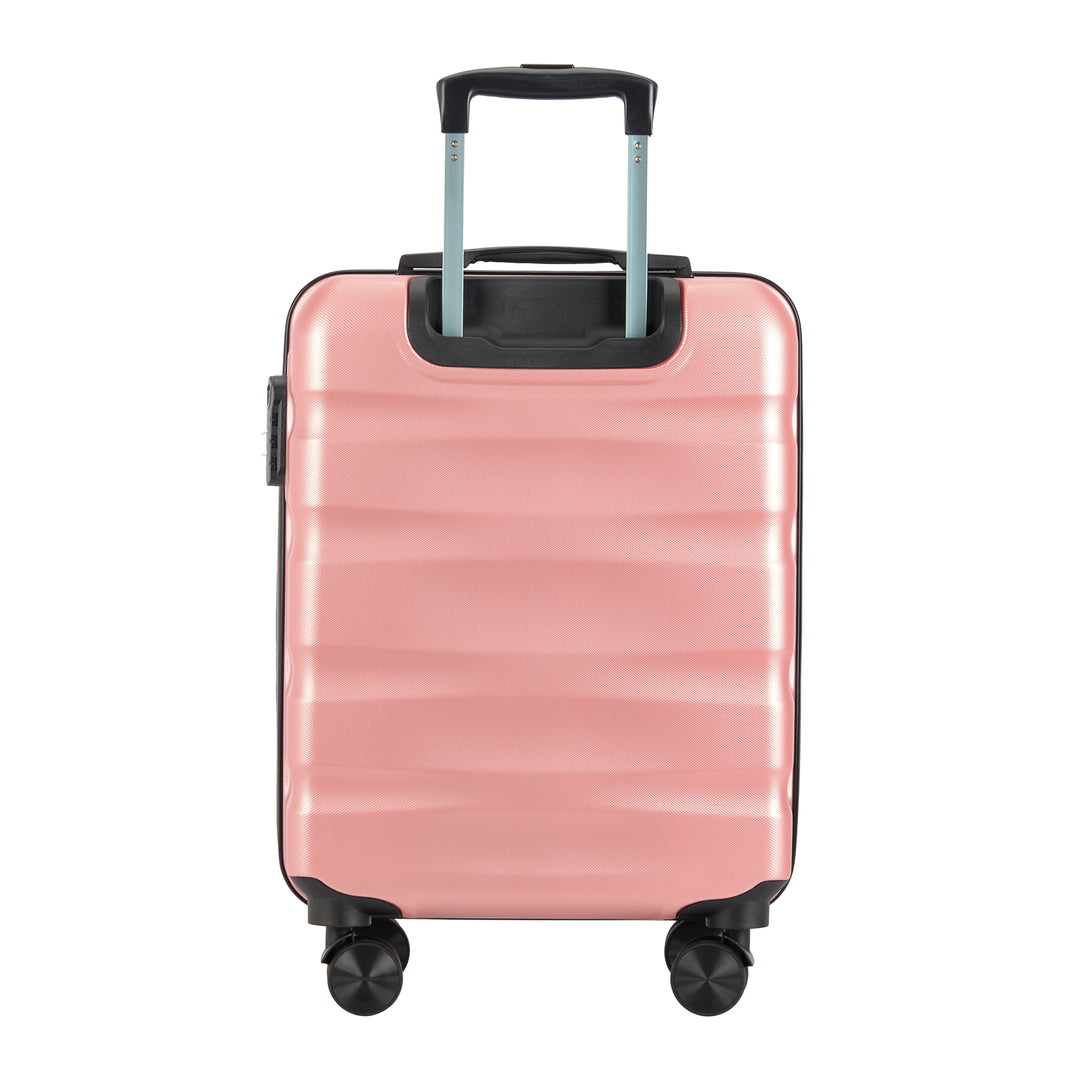 BONTOUR „Wave“ 3-dílná sada kufrů s dvojitými kolečky, s TSA zámkem, rose gold-Souprava kufrů-Vashome.cz
