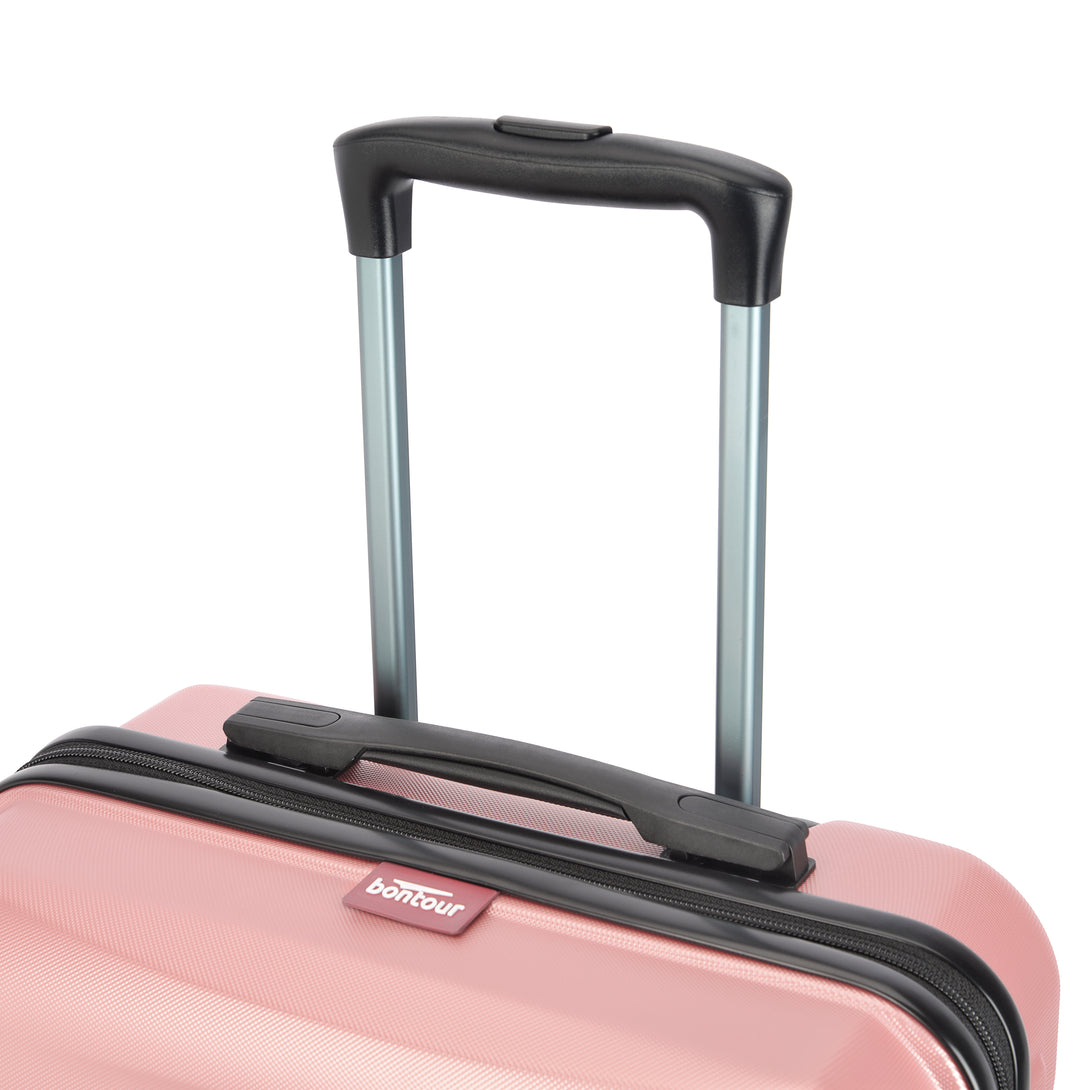 BONTOUR „Wave“ 3-dílná sada kufrů s dvojitými kolečky, s TSA zámkem, rose gold-Souprava kufrů-Vashome.cz