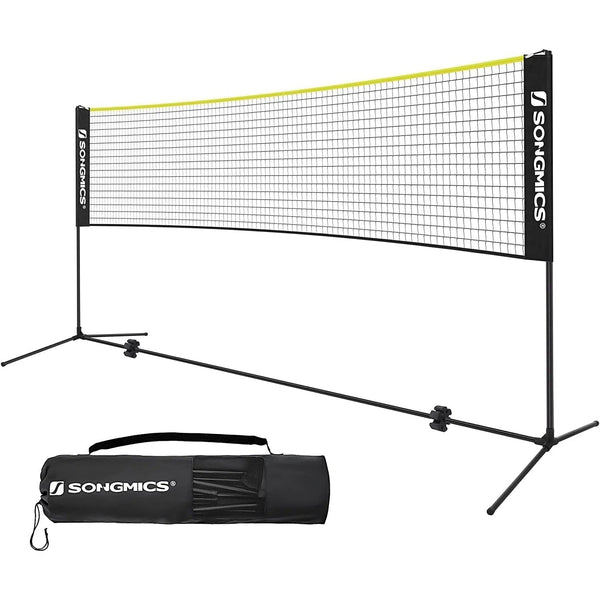 Badmintonová síť 400x155 cm, černo-žlutá-Badmintonové sítě-Vashome.cz