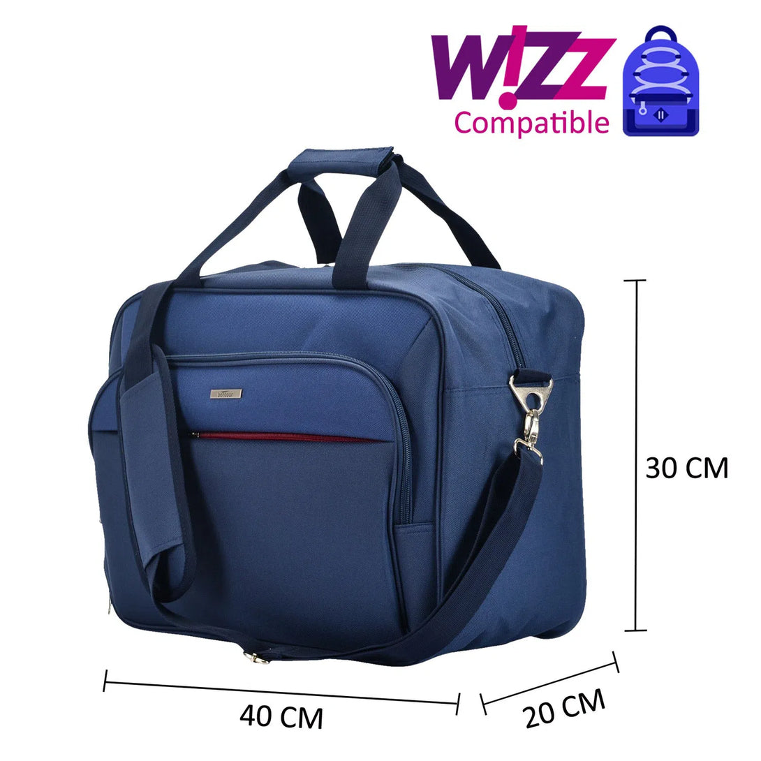 Bontour AIR Cestovní taška, kabinová taška Wizzair 40x30x20 cm Modrý | BONTOUR