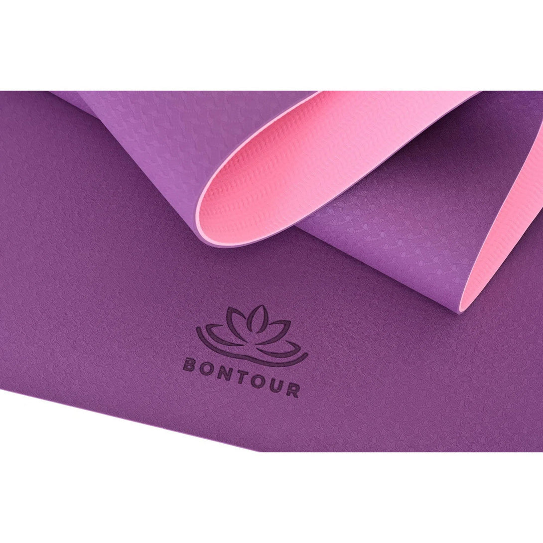 Bontour BALANCE TPE Ekologická protiskluzová podložka na jógu 6 mm, fialová/růžová | BONTOUR-Joga & Gym-Vashome.cz