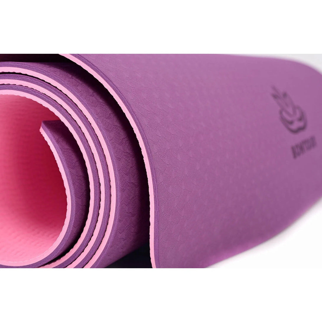Bontour BALANCE TPE Ekologická protiskluzová podložka na jógu 6 mm, fialová/růžová | BONTOUR-Joga & Gym-Vashome.cz