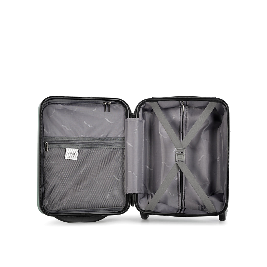 Bontour kabinový kufr 40x30x20cm, příruční zavazadlo WIZZ AIR, pudrově zelená-Kabinové kufry-Vashome.cz