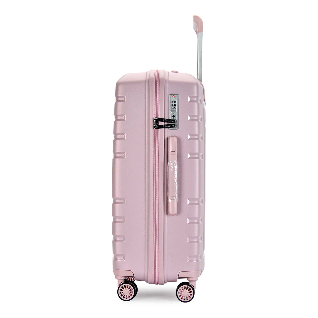 "CHARM" 4-kolečkový kufr s TSA zámkem, velikost M, růžový | BONTOUR