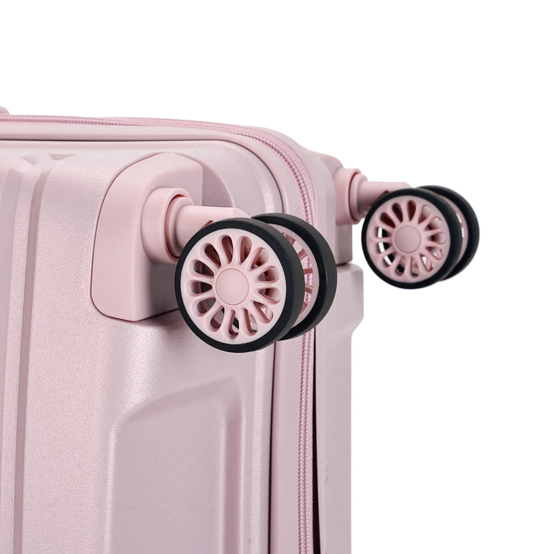 "CHARM" Sada 3 ks kufrů, 4-kolečkové s TSA zámkem, růžová | BONTOUR