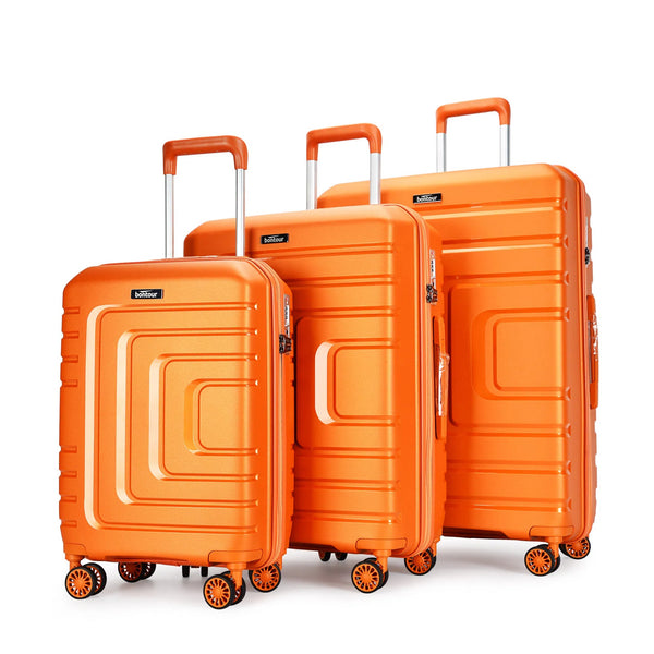 "CHARM" Sada 3 ks kufrů, 4-kolečkové s TSA zámkem, sunset gold | BONTOUR
