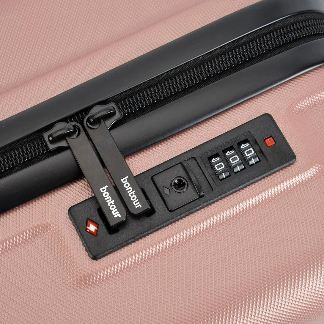 CabinOne kabinový kufr, barva Rose Gold (40x30x20 cm), který lze přepravovat na letech WIZZAIR zdarma | BONTOUR-Kabinové kufry-Vashome.cz