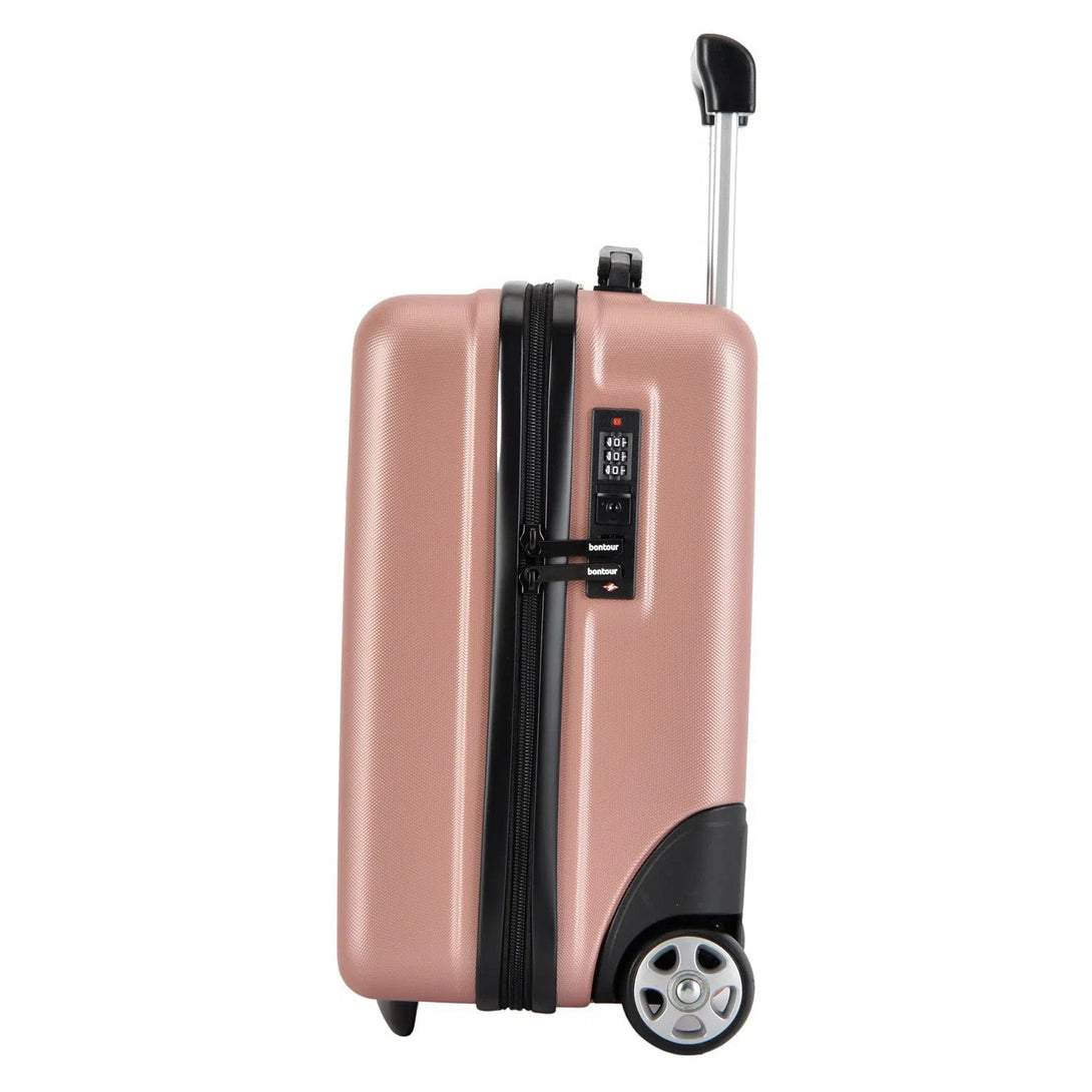 CabinOne kabinový kufr, barva Rose Gold (40x30x20 cm), který lze přepravovat na letech WIZZAIR zdarma | BONTOUR-Kabinové kufry-Vashome.cz