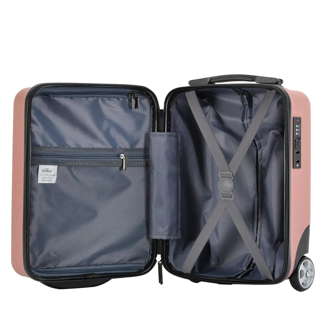CabinOne kabinový kufr, barva Rose Gold (40x30x20 cm), který lze přepravovat na letech WIZZAIR zdarma | BONTOUR-Kabinové kufry-Vashome.cz