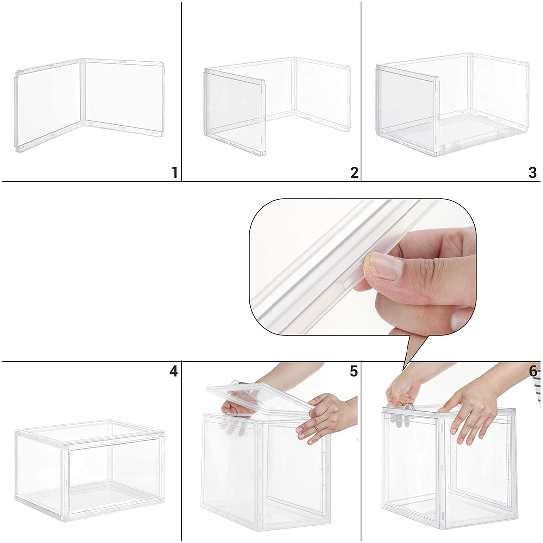 SONGMICS Box na boty, 3 stohovatelné organizéry na boty, – Vashome.cz