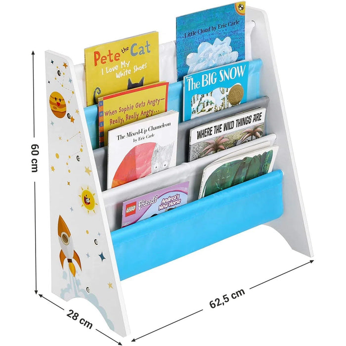 Dětský regál na knihy, organizér pro uložení knih 62,5 x 28 x 60 cm