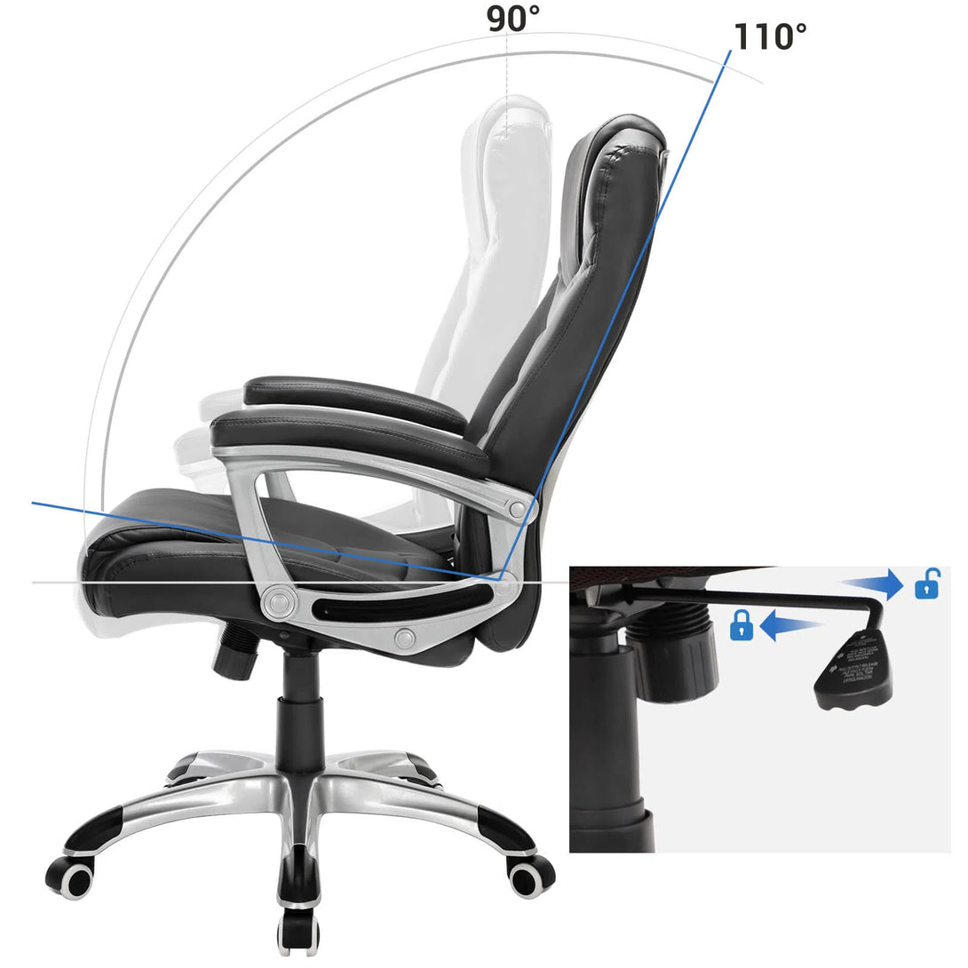 Ergonomická kancelářská židle, výškově nastavitelná otočná židle