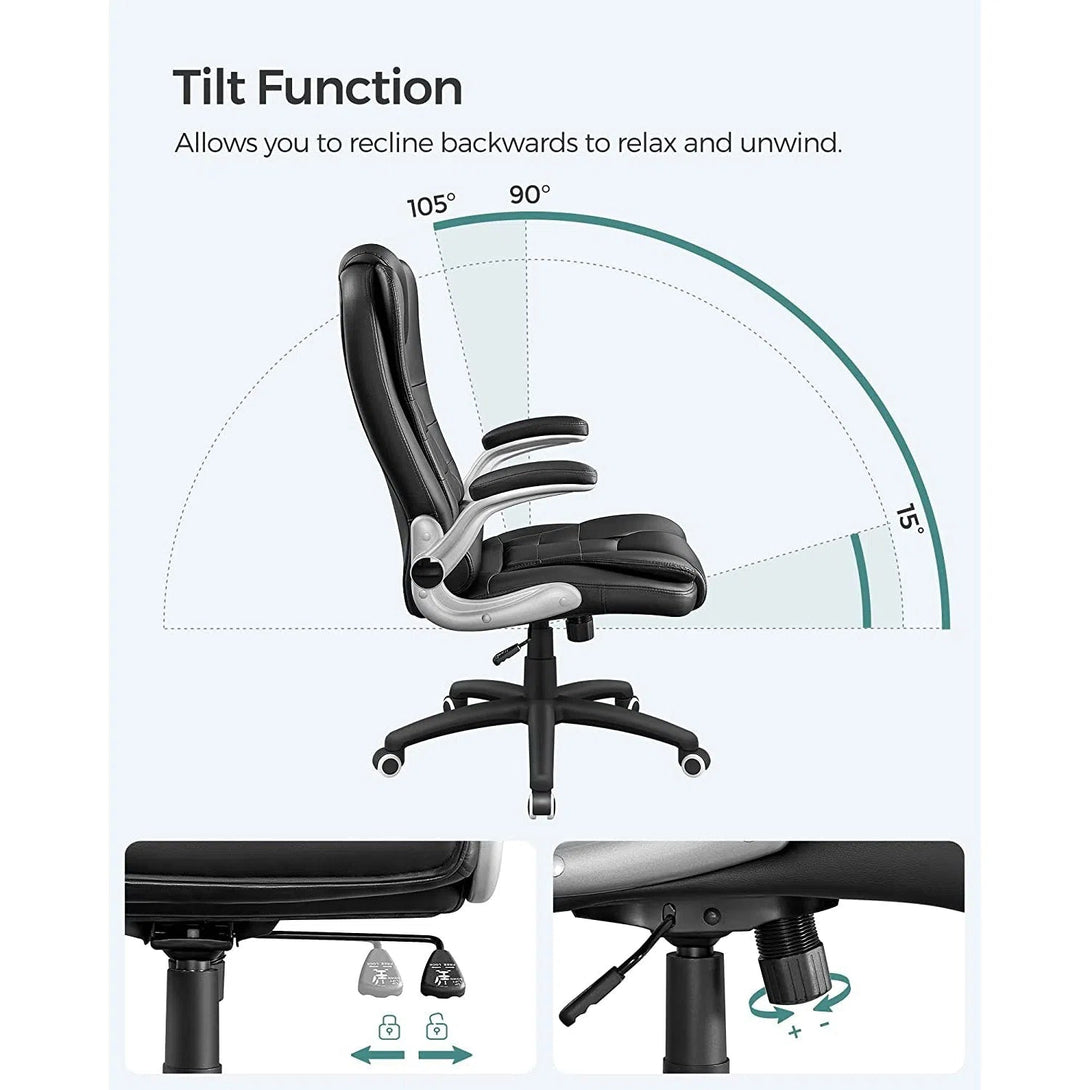 Ergonomická manažerská židle, černá