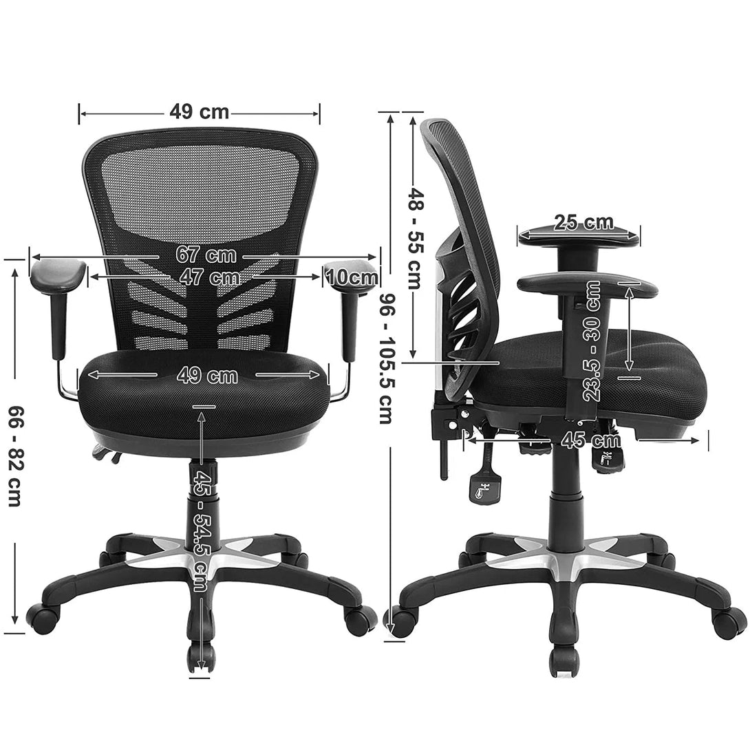 Ergonomická otočná židle, s nastavitelnou výškou