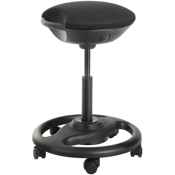 Ergonomická otočná židle se širokým sedákem, černá