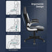 Ergonomická židle, kancelářská židle s podnožkou