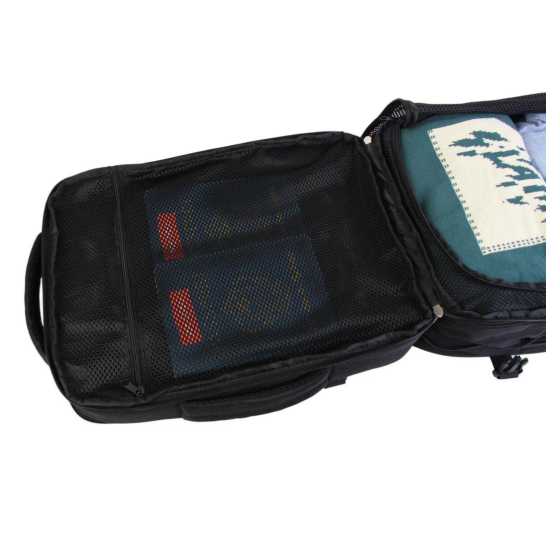 FlexiGo Rozšiřitelný batoh, velikost Wizz Air 40x30x20cm, černý | BONTOUR