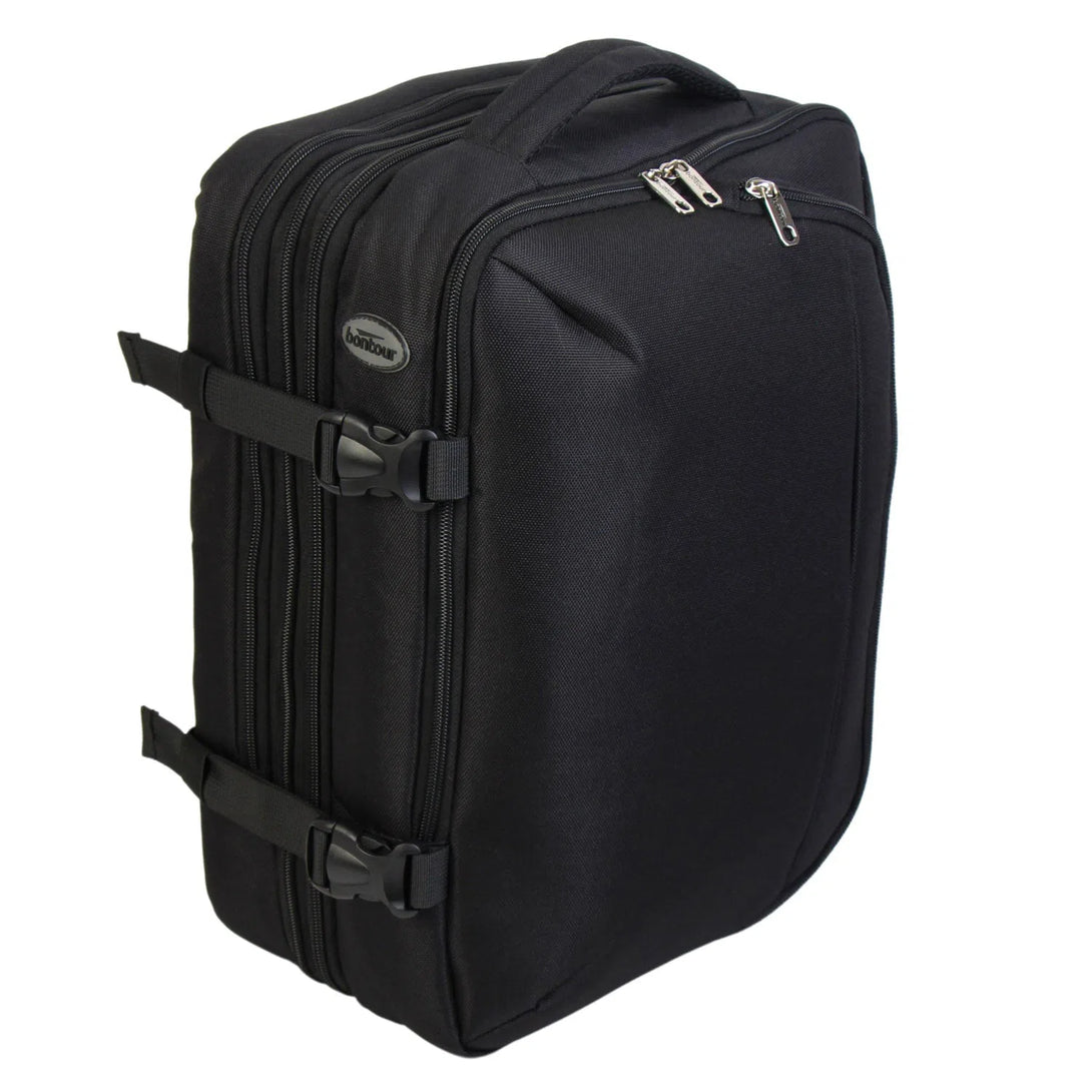 FlexiGo Rozšiřitelný batoh, velikost Wizz Air 40x30x20cm, černý | BONTOUR