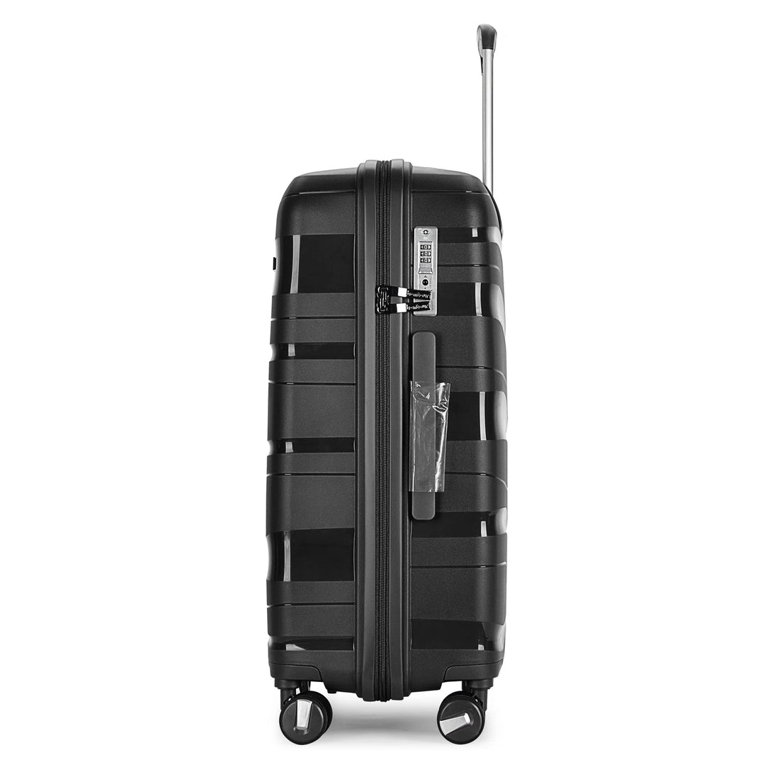 "Flow" 4-kolečkový kufr s TSA zámkem, velikost L, černý | BONTOUR