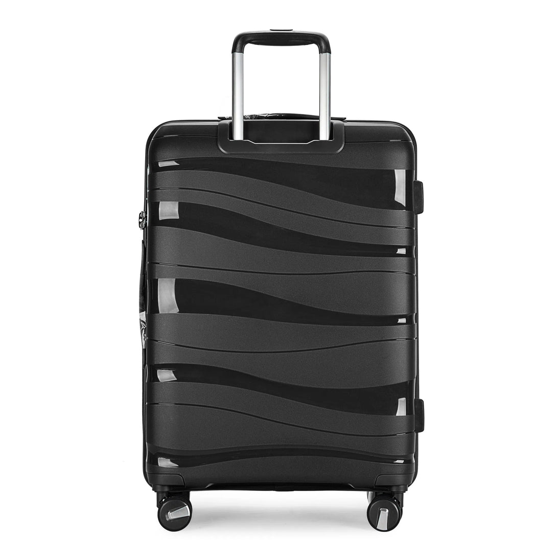 "Flow" 4-kolečkový kufr s TSA zámkem, velikost L, černý | BONTOUR