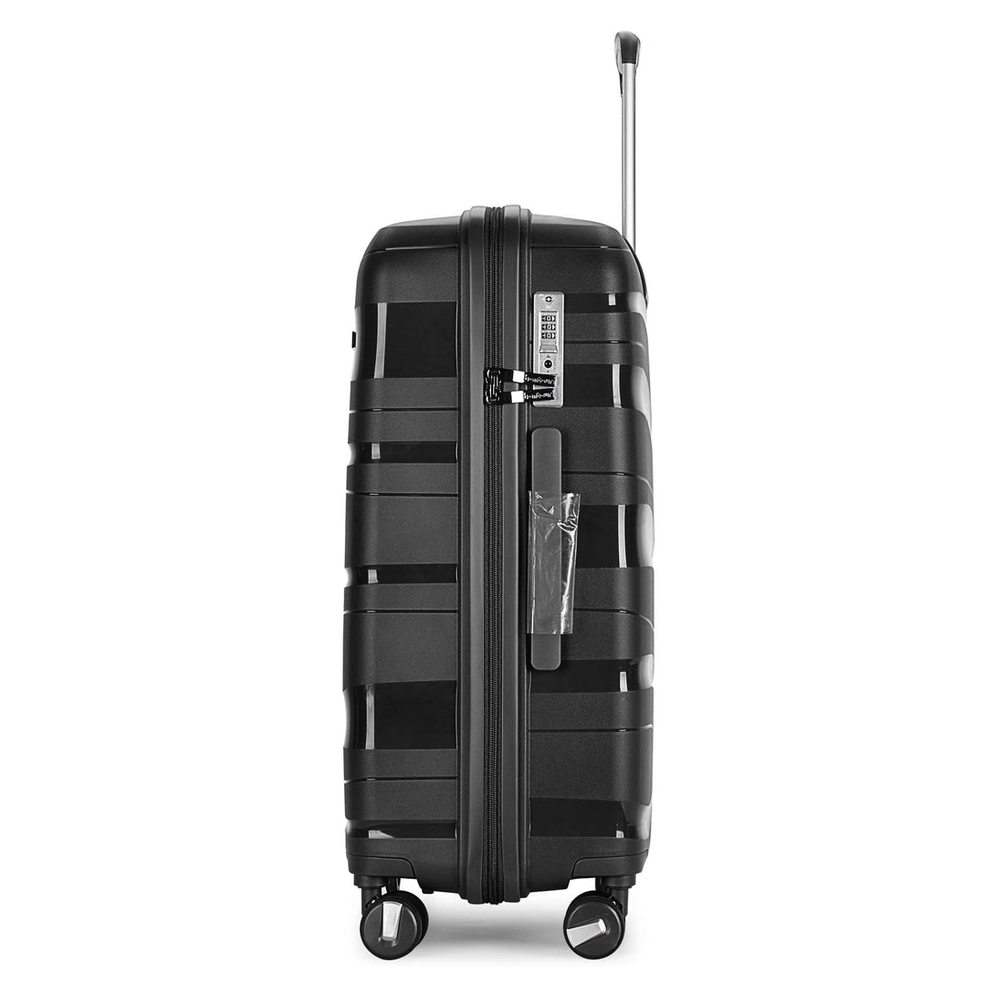"Flow" kabinový kufr 4-kolečkový s TSA zámkem, černý | BONTOUR