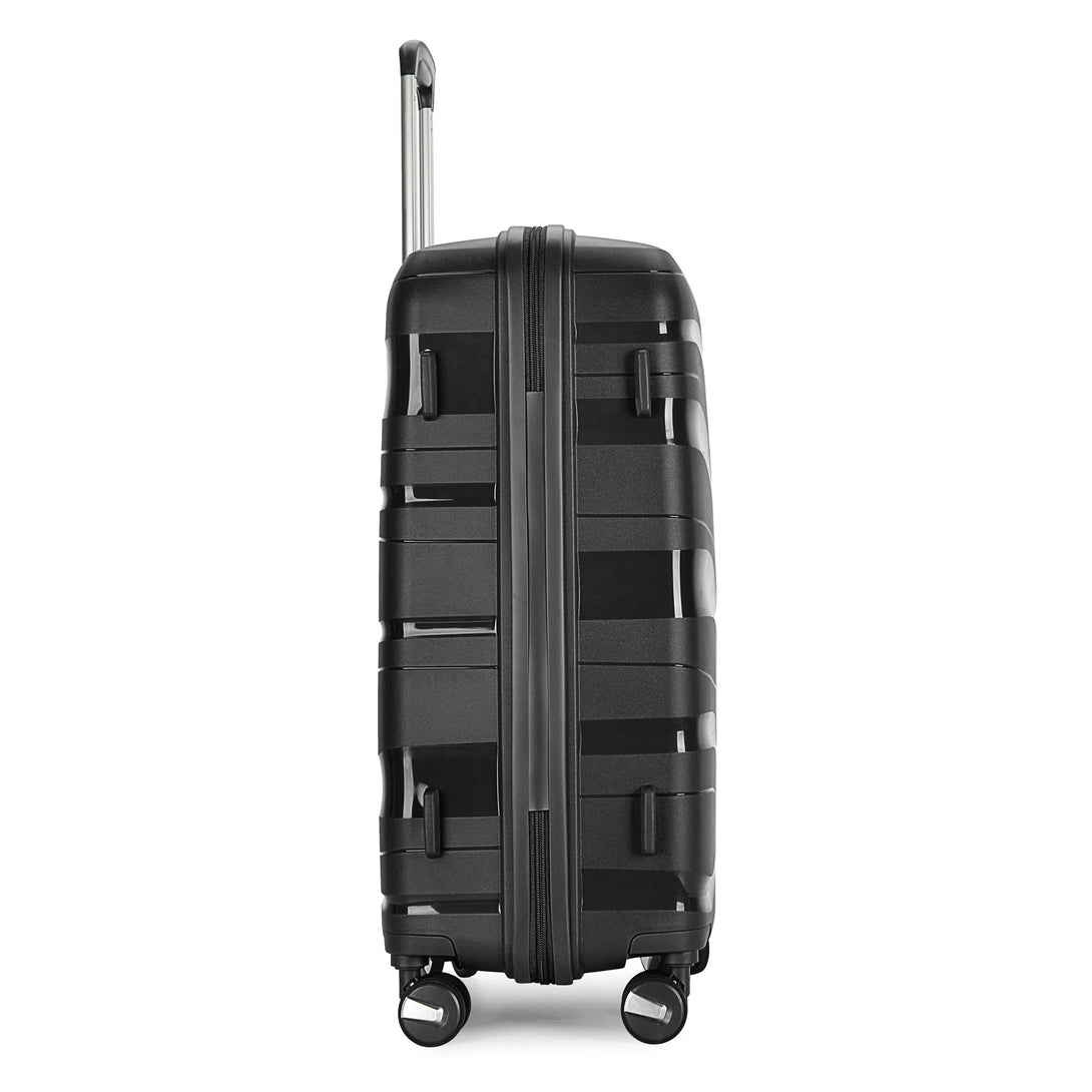 "Flow" kabinový kufr 4-kolečkový s TSA zámkem, černý | BONTOUR