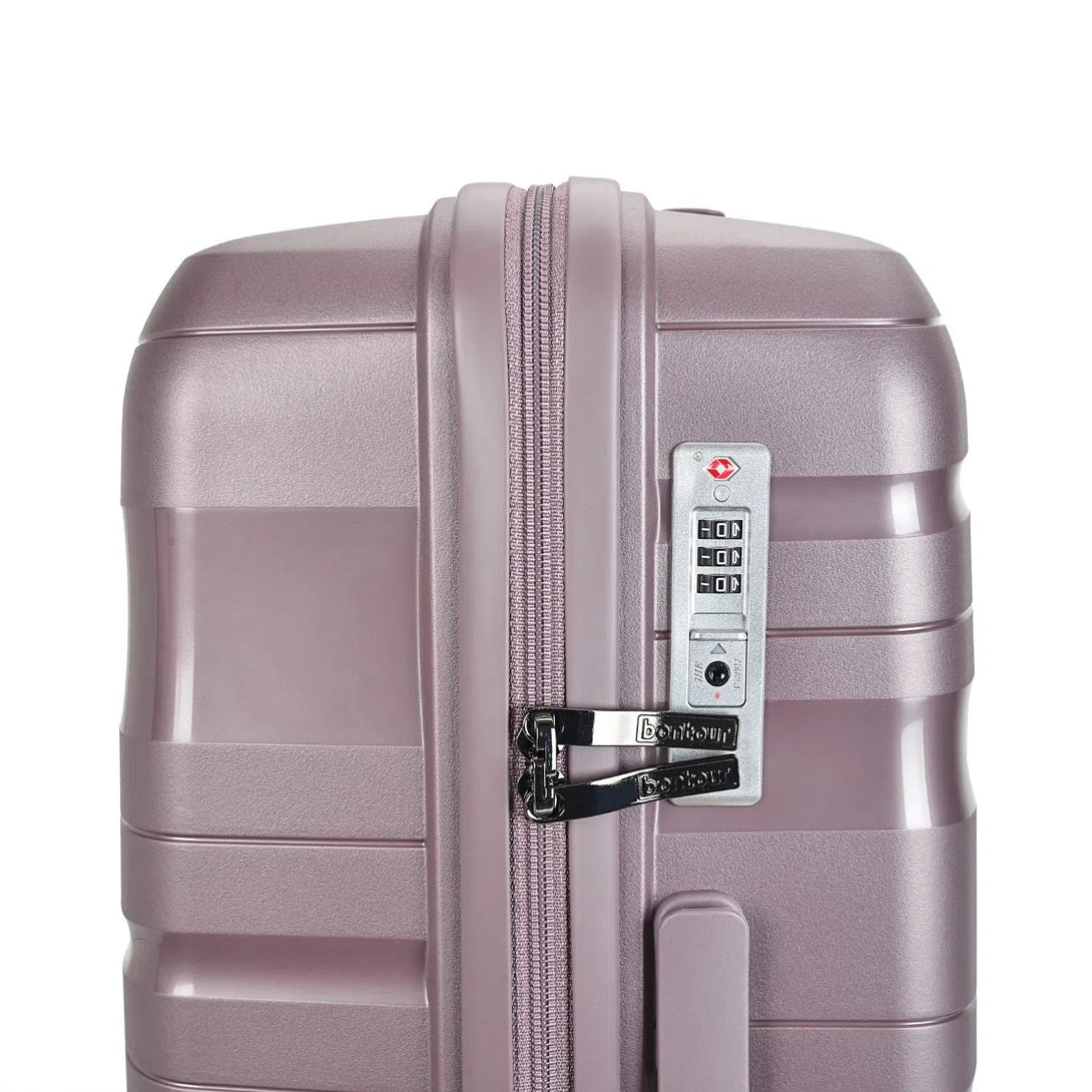 "Flow" kabinový kufr 55x40x20cm 4-kolečkový s TSA zámkem, levandulově fialový BONTOUR