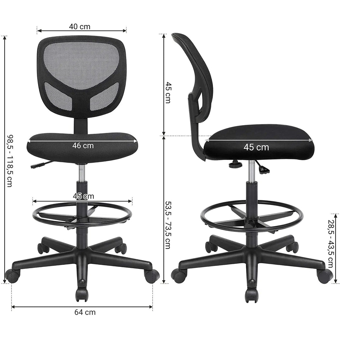 Kancelářská ergonomická židle se síťovinou, černá