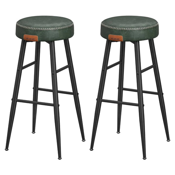 Kolekce EKHO – Sada barových židlí 2 ks, lesná zelená