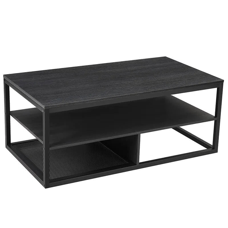 Moderní konferenční stolek, 110 x 60 x 55 cm, černý