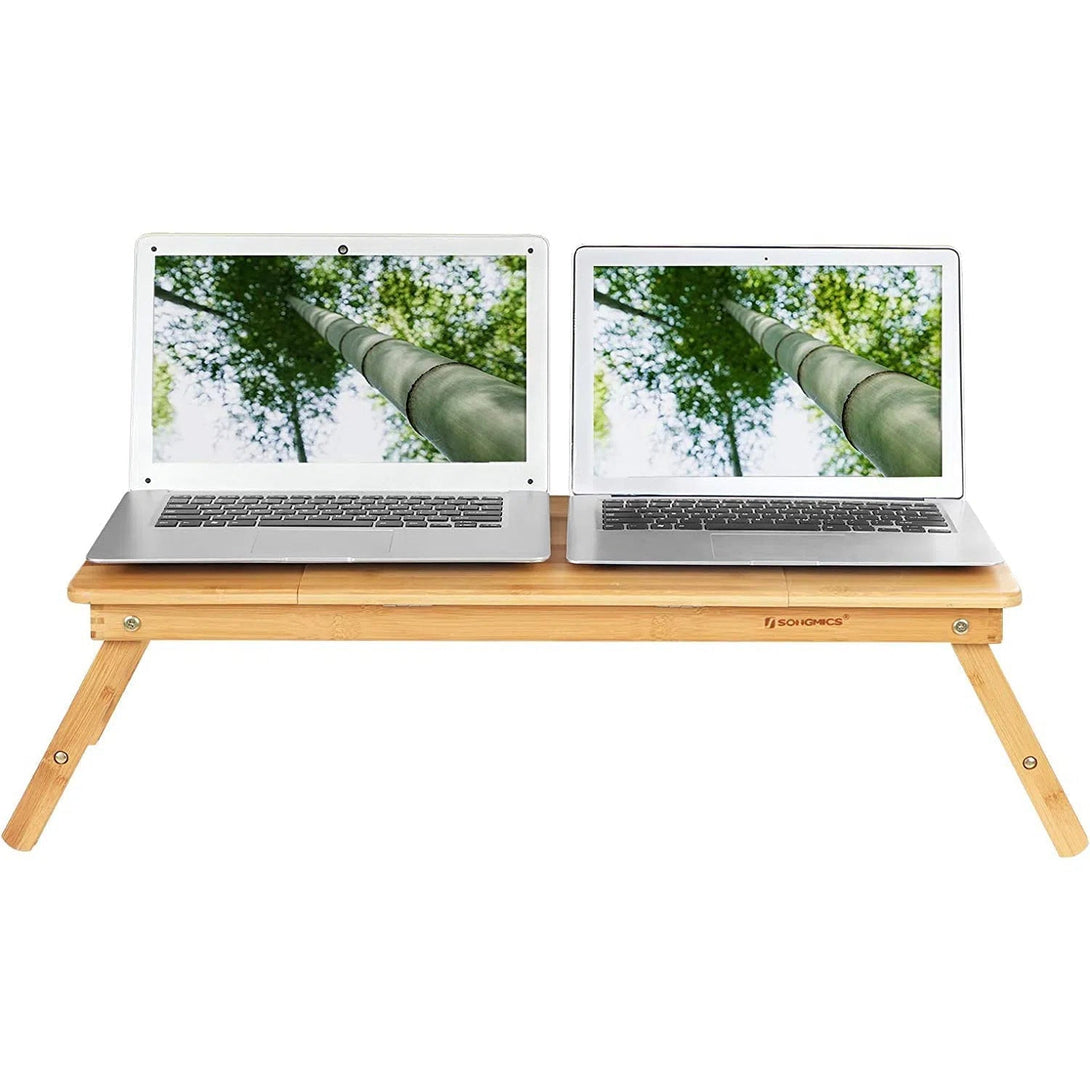 Nastavitelný malý bambusový stolek 72 x (21-29) x 35 cm