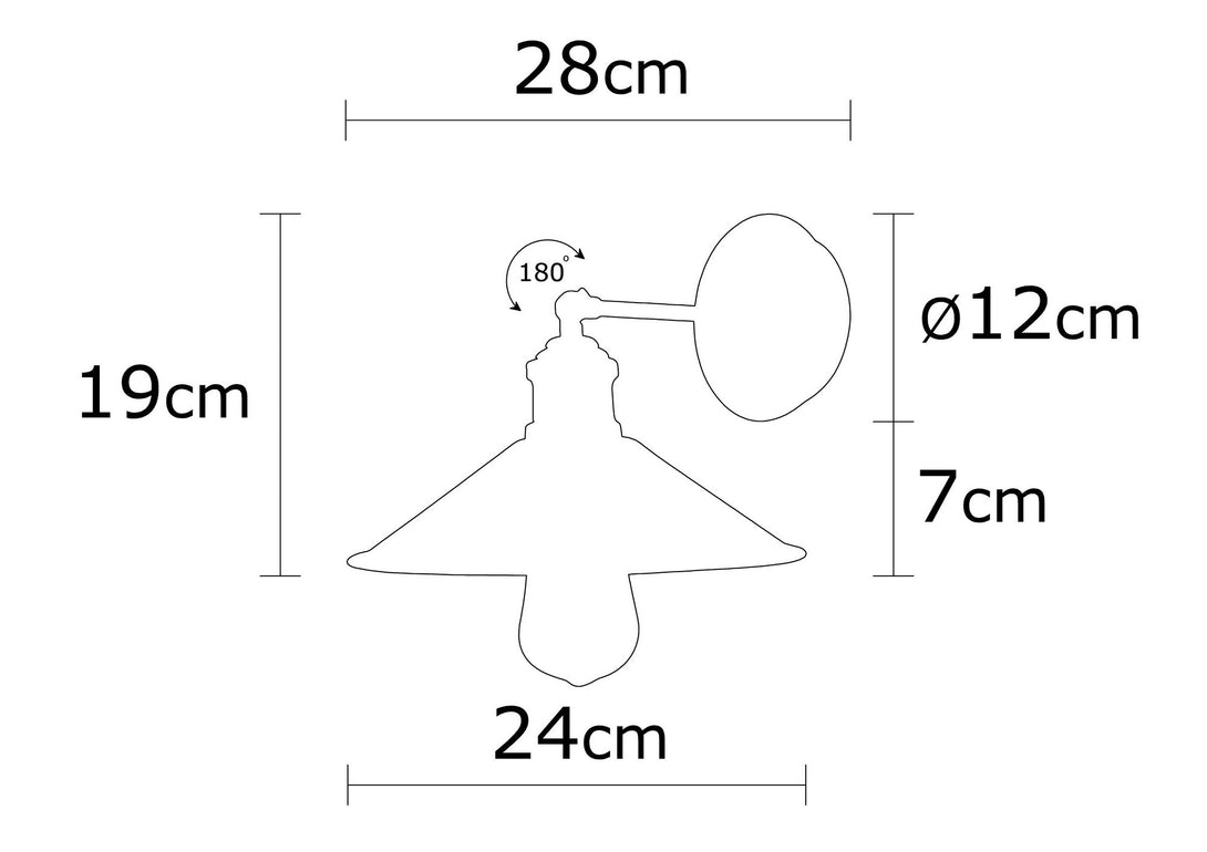 Nástěnná lampa, Berceste - N-664-Fali lámpa-Vashome.cz