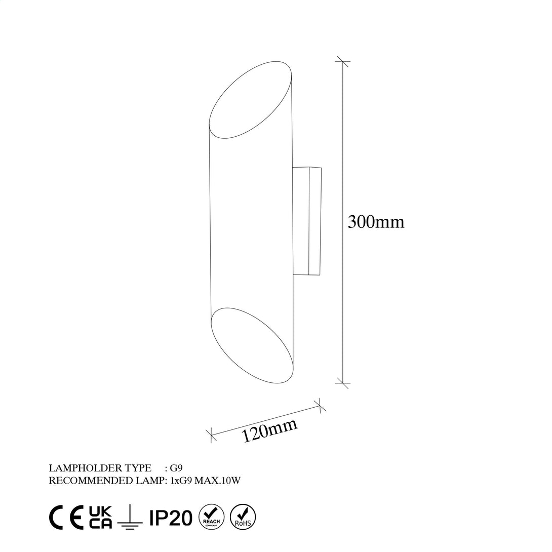 Nástěnná lampa, Cut - 11815-Fali lámpa-Vashome.cz