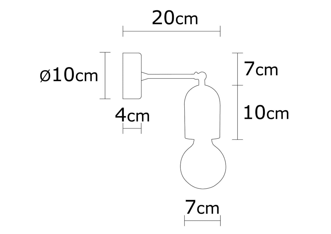 Nástěnná lampa, Datca - N-934-Fali lámpa-Vashome.cz