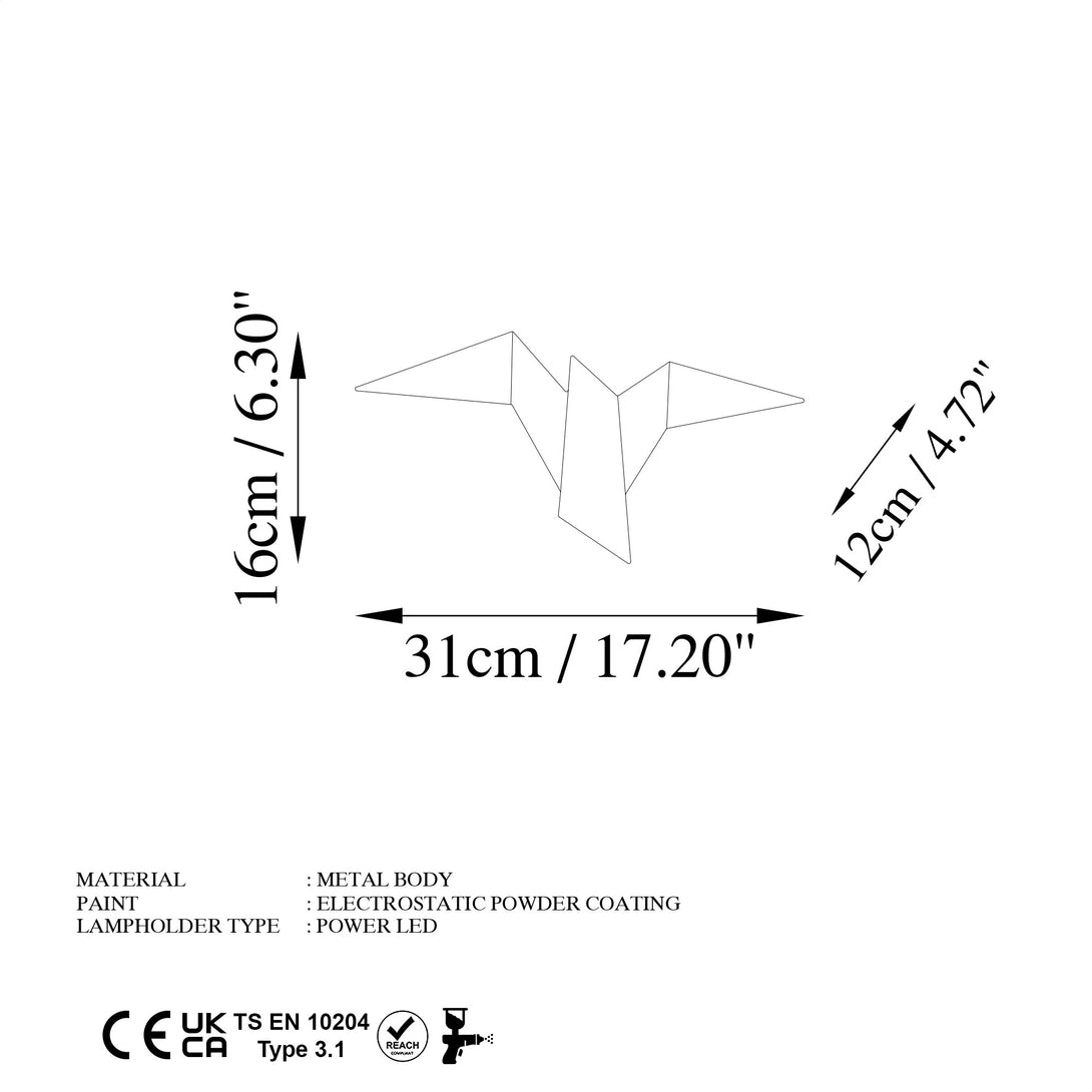 Nástěnná lampa, Pacalı - 13502 - M-Fali lámpa-Vashome.cz