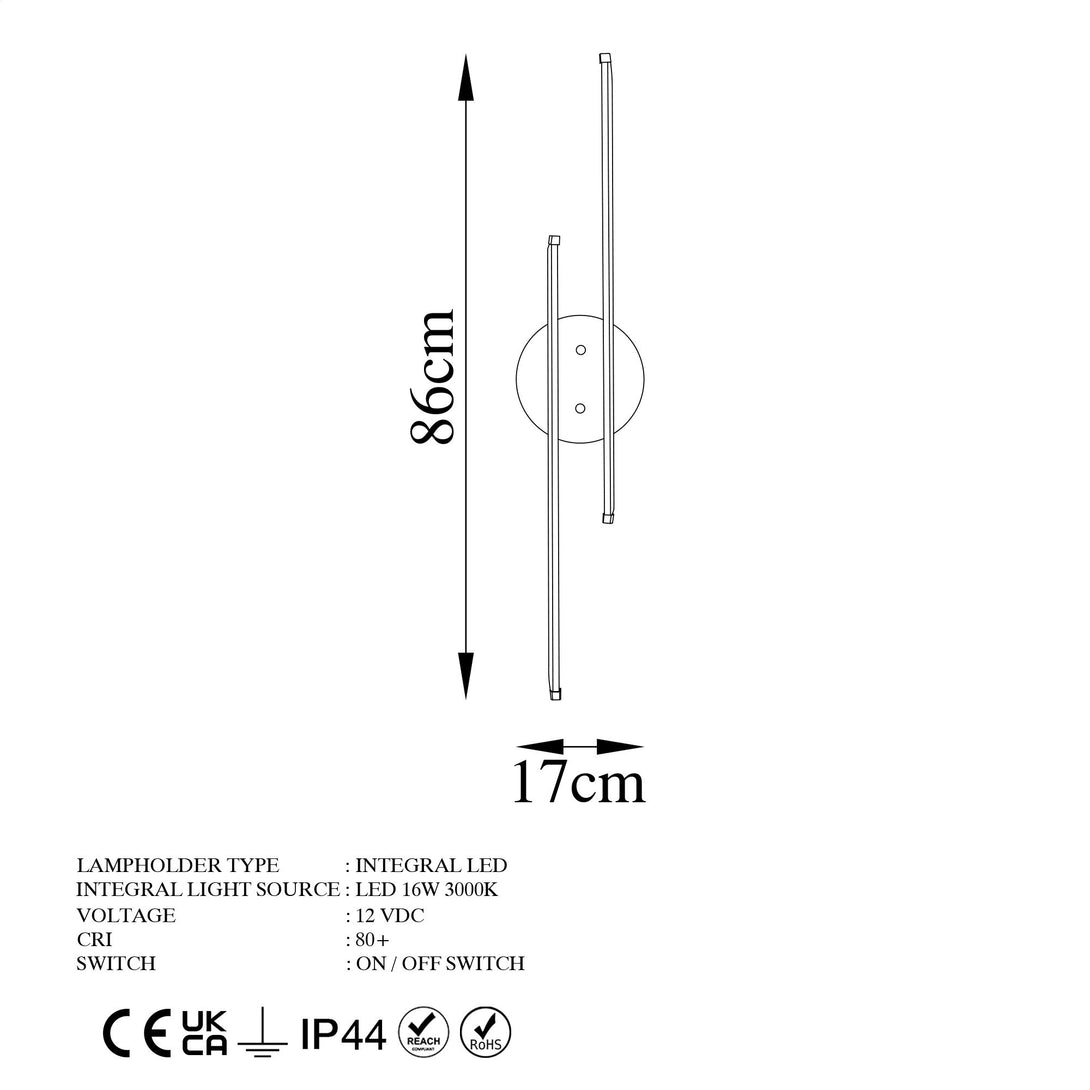 Nástěnná lampa, Umut - 13299-Fali lámpa-Vashome.cz