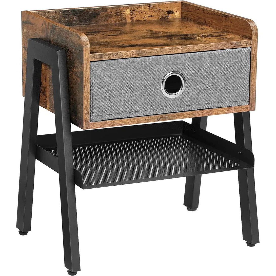 Rustikální noční stolek se zásuvkou 46x35x52,5 cm